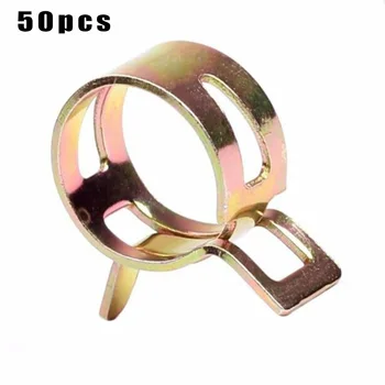 

50Pcs Spring clip Fastener 5/6/7/8/9mm Fuel Pipe Water Line Air Tube Clamps