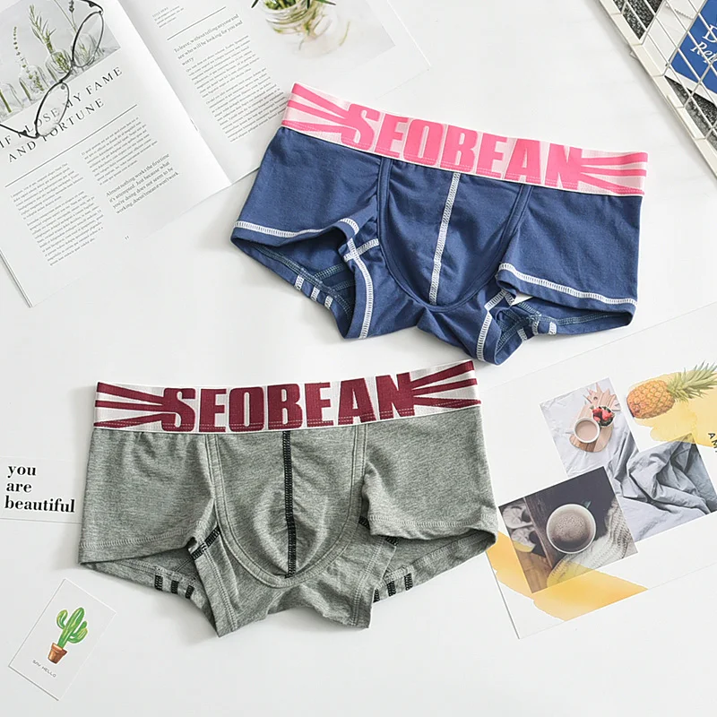 SEOBEAN мужские хлопковые боксеры нижнее белье neopreno hombre боксеры нижнее белье сексуальные Стрейчевые пижамы шорты мужские calecon Мужской бандаж