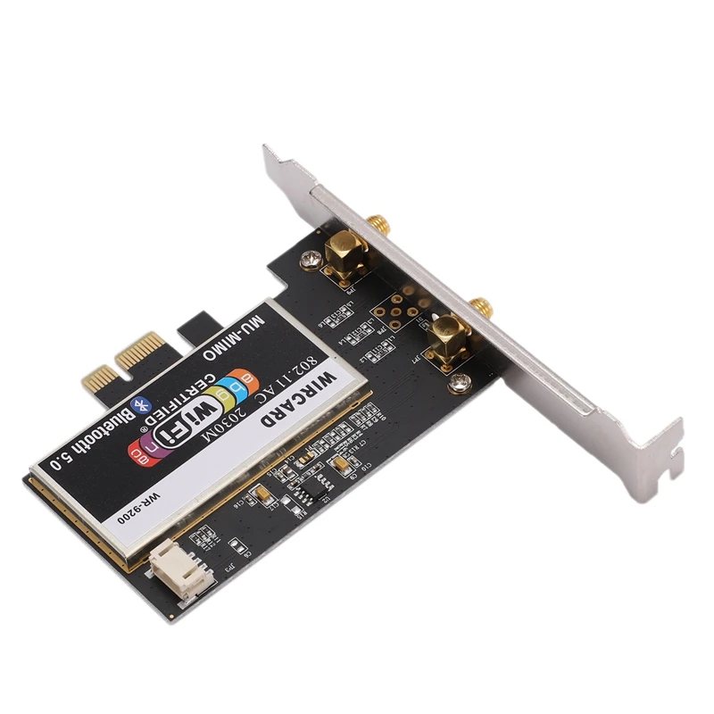 WIRCARD для Intel AX200 WR-9200 Настольный ПК 2974M 2,4G/5G BT5.0 PCI-E беспроводная карта+ удлиненная антенна двухдиапазонная wifi карта