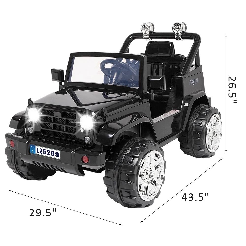 Details about   Leadzm LZ-5299 Mini Jeep Dual Drive Battery 12V7AH*1 with remote control Blue 