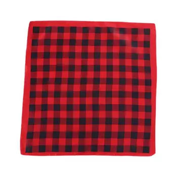

55x55cm Three Colors Plaid Grid Printing Square Bandana Unisex Retro Style Sport Headband Multifunction Neck Tie Scarf Hair Wrap