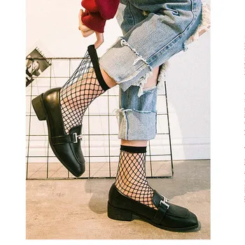 

1Pair Fashion Women Girls Lady Sexy Lace Ankle High Fishnet Mesh Net Solid Color Short Crew Summer Breathable Socks New Arrival