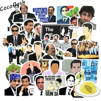 

HOT 50Pcs/SET The Office TV Show Waterproof Pcv Sticker FOR Luggage Skateboard Motorcycle Notebook Phone Toys Sticker