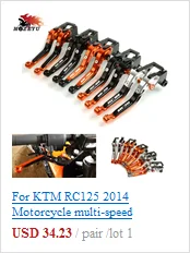 Для KTM RC390 RC 390 2013- мотоцикла тормозной рычаг сцепления и 7/" 22 мм ручками RC390 велосипеда