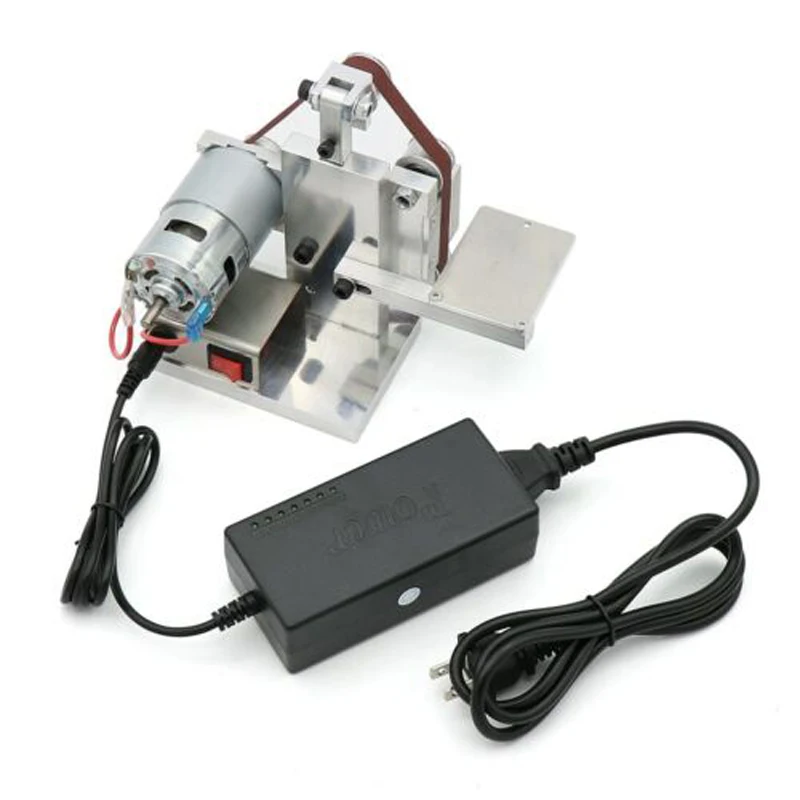 

Mini Belt Sander W/ Power Adapter Polishing Grinding Machine Belts Grinder Kit