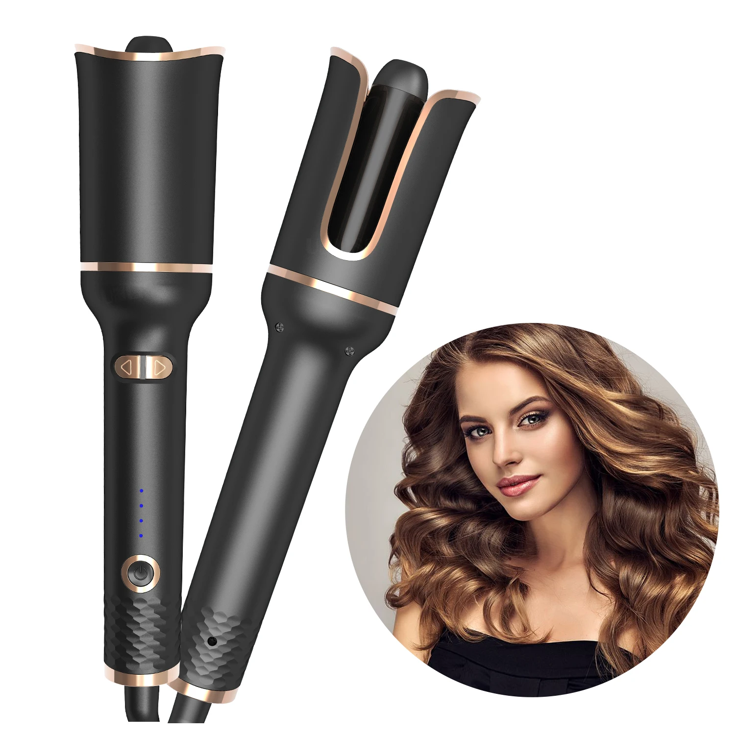 Modelador de cabelo automático cerâmica com fio curling ferro elétrico