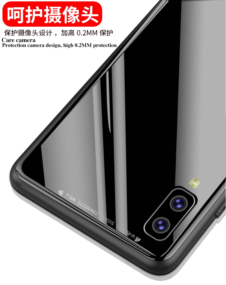 100 шт однотонный стеклянный чехол для телефона samsung Note 8/Note 9/Note 10 Plus/S8/S9 Plus/S10 5G/S10E/A750/A9 /A8S/A9S стеклянный чехол