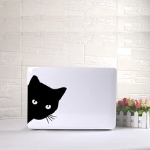 Милый Кот наклейка для ноутбука Виниловая наклейка на ноутбук Air retina украшение для кожи ноутбука