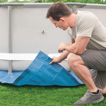 

Large Size Swimming Pool Cover Rainproof Strong And Durable Dustproof Floor Cloth Mat Cover For Outdoor Villa Garden Pool