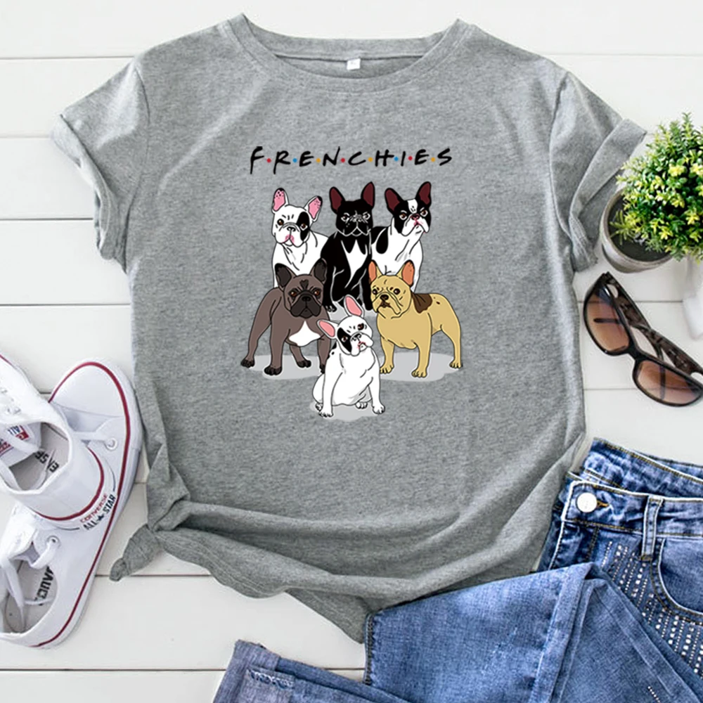 Dachshund Six Dog Clothing Lovely Cartoon Printed T Shirts For Women Punk Casual Short Sleeve Tops Kpop Vintage Woman Tshirts