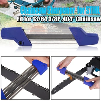 

2 IN 1 13/64 5.2mm Quick Chainsaw Chain File Sharpener Chain Saw Sharpening Kit Accessory For Stihl 3/8P .404 Inch Chiansaw