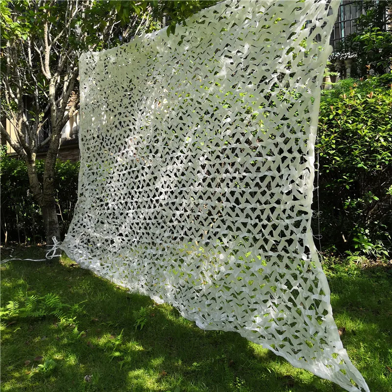 Размер 2X3 3X3 3X4 4X5 м 2 слоя белоснежный камуфляж сетка Солнцезащитная Одежда для собак военной расцветки на охоту походная сетка