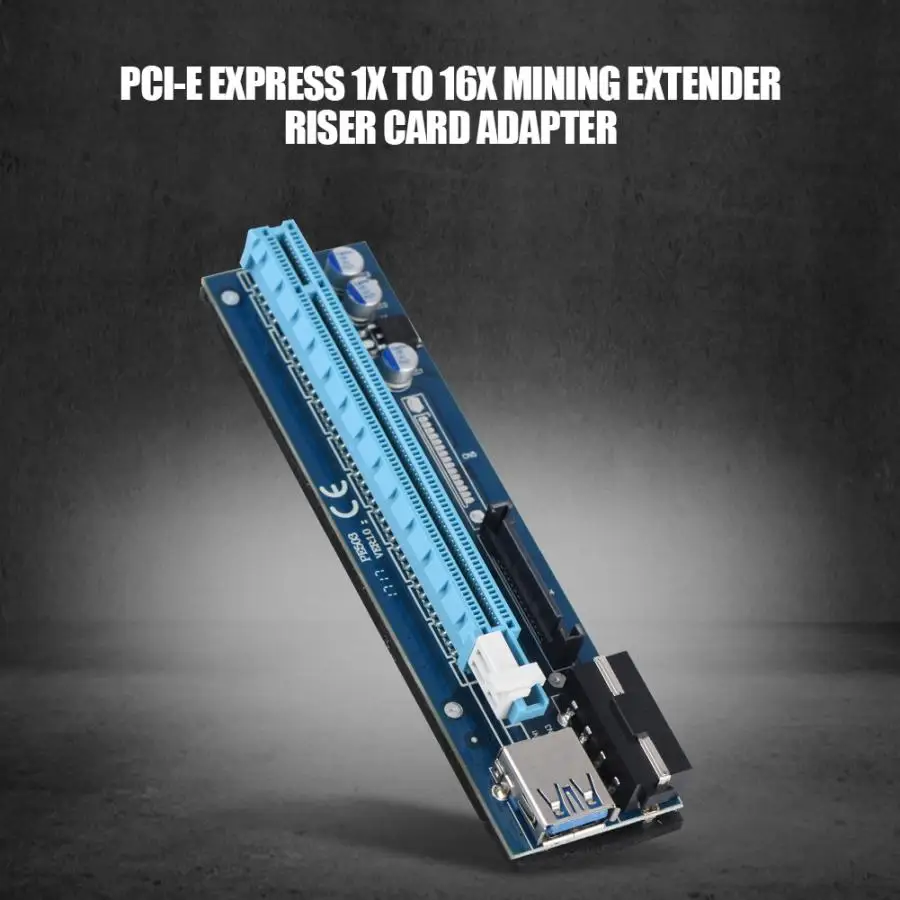 Teleconvertidor para 20X USB3.0 PCI-E 1x 16x удлинитель Riser карта адаптер 4Pin btc-кабель Лот len partsb USB PCI