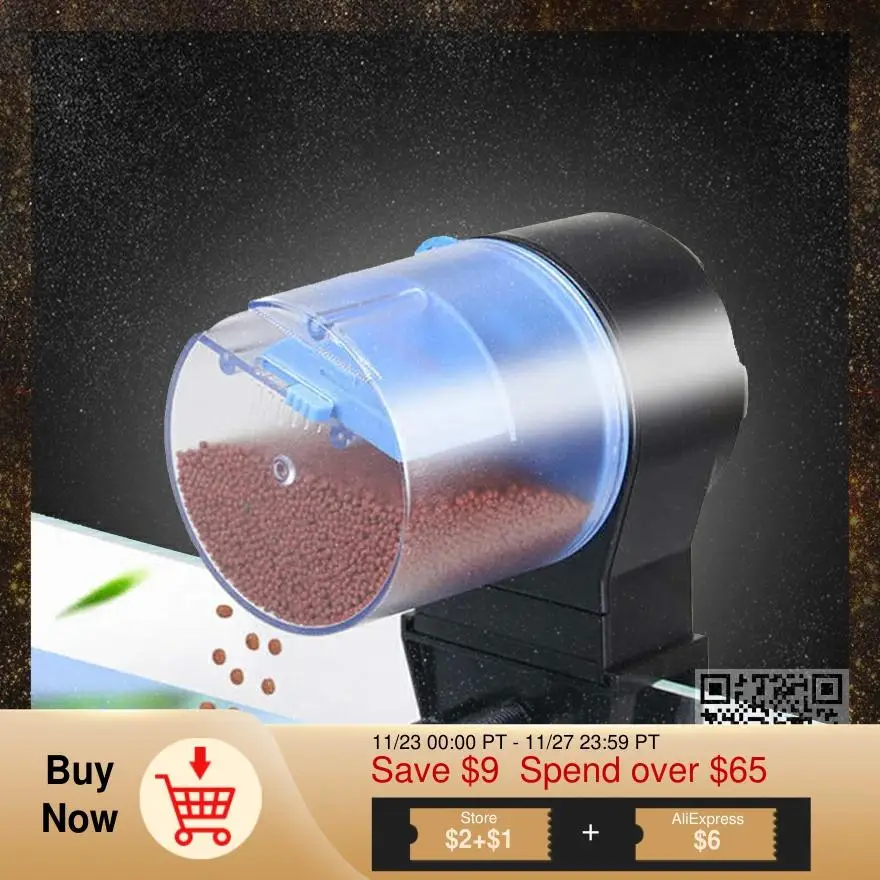 

Automatic feeder for fish Shrimp Turtle tank, Control food outlet, Auto Fish Feeder Timer Food Feeding 8/12/24hour Timer Feeding