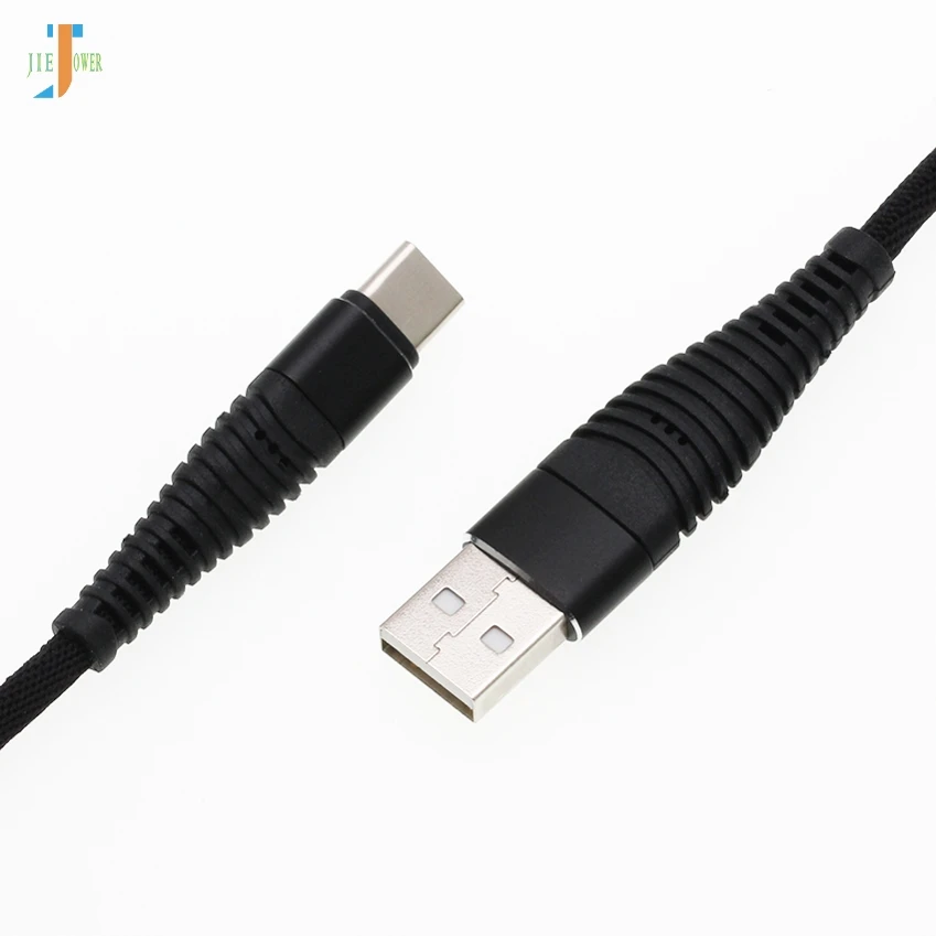 100 шт/лот usb type C кабель Русалочка Плетеный Быстрый зарядный USB C кабель для передачи данных для samsung S8 S9 Xiaomi OnePlus 5 type-c кабель