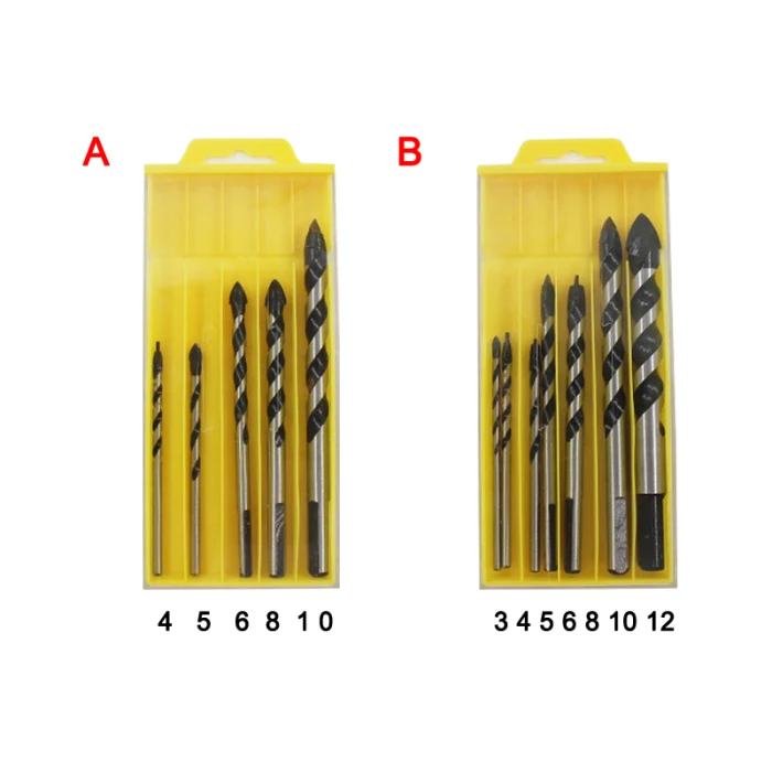 3-12 мм набор сверл для бурения керамической плитки бетона стекла деревянное настенное зеркало PAK55