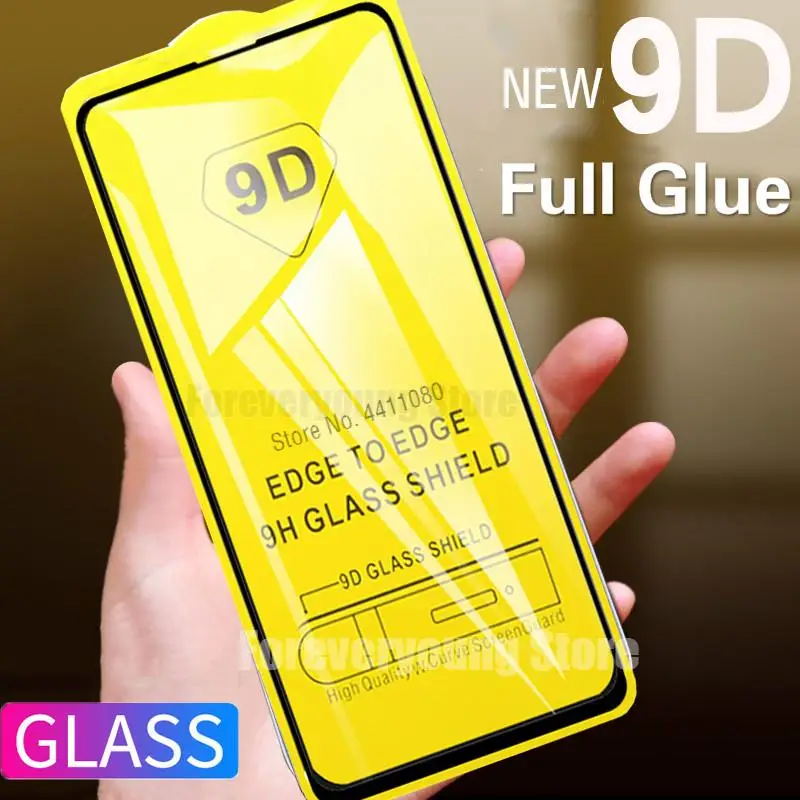 Закаленное стекло с полным клеем для Xiaomi Redmi Note 8 7 6 5 K20 Pro 9D Защитная пленка экрана
