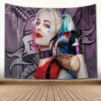 

New Arrival Harley Quinn Wall Hanging Tapestry Home Party Decorative Tapestries Photo Background Cloth Table Cloth Wall Tapestry