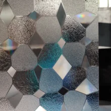 Матовая Наклейка на окно с кристаллами, Антистатическая Защита от УФ-лучей