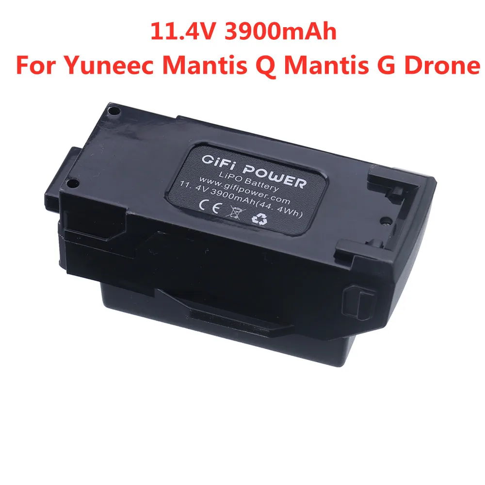 

GiFi Power Battery for Yuneec Mantis Q Drone Mantis G Drone 11.4V 3900mAh High Power Replacement Li-po Battery 1pcs