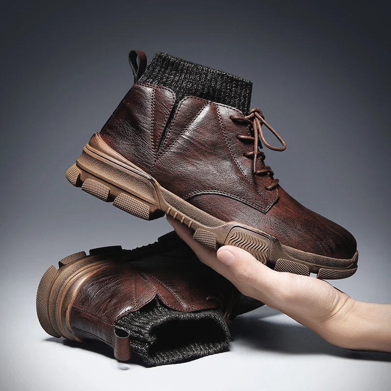 Мужские повседневные ботинки; уличные кроссовки; полуботинки martin; zapatillas hombre; Высококачественная кожаная мужская обувь; chaussure homme