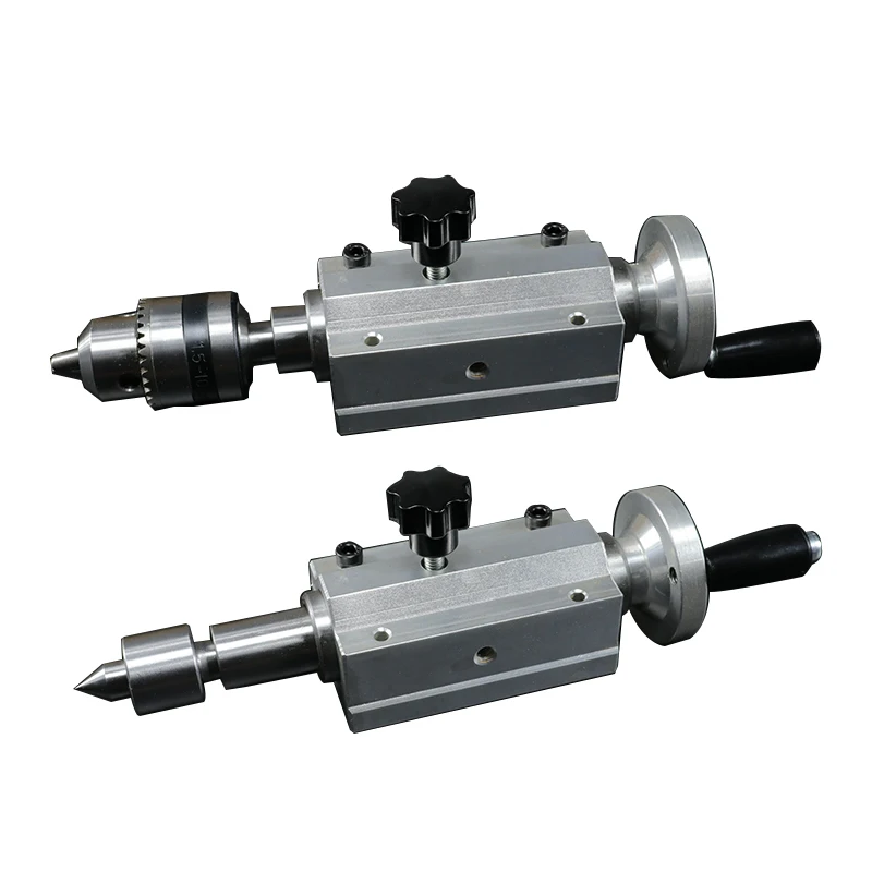 Woodworking Lathe Bead Machine Rotary Mt1 Tailstock, Thimble, Drill