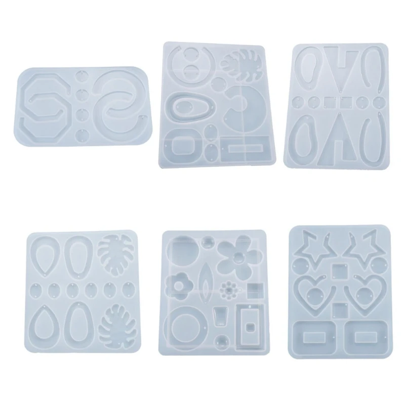 

Hot Crystal Epoxy Resin Mold Earrings Pendant Casting Silicone Mould DIY Making Tool 83XF