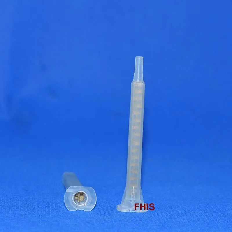 Полимерный статический миксер 5,3-16/F6-16 сопла для смешивания Duo Pack Epoxies Bayonet квадратный Золотой 200 шт