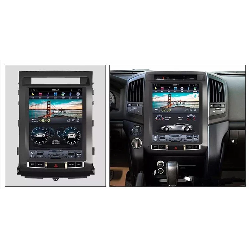 

CHOGATH 12.1 ''android 7.1 Vertical Screen system 2+32G Car Radio GPS Multimedia Stereo for TOYOTA Lander cruiser2008-2015