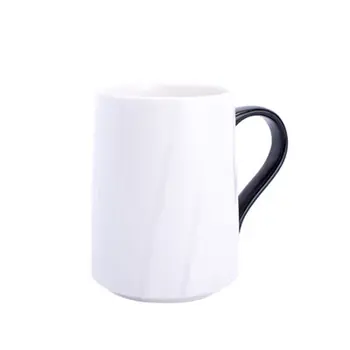 

White Ceramic Coffee Mugs Cup Tea Black Art Supplies Tazas Porcelain Brief Eco-friendly Couple Mug Cup Cute Stocked QZJ129