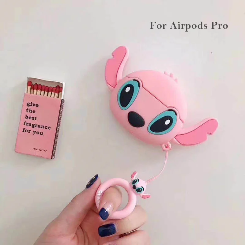 LOVERONY Cartoon Bluetooth Earphone Silicone Case For Apple AirPods Pro Headset Protect Cover Cute Charging Box Air pods Pro 3 - Цвет: NBS-K