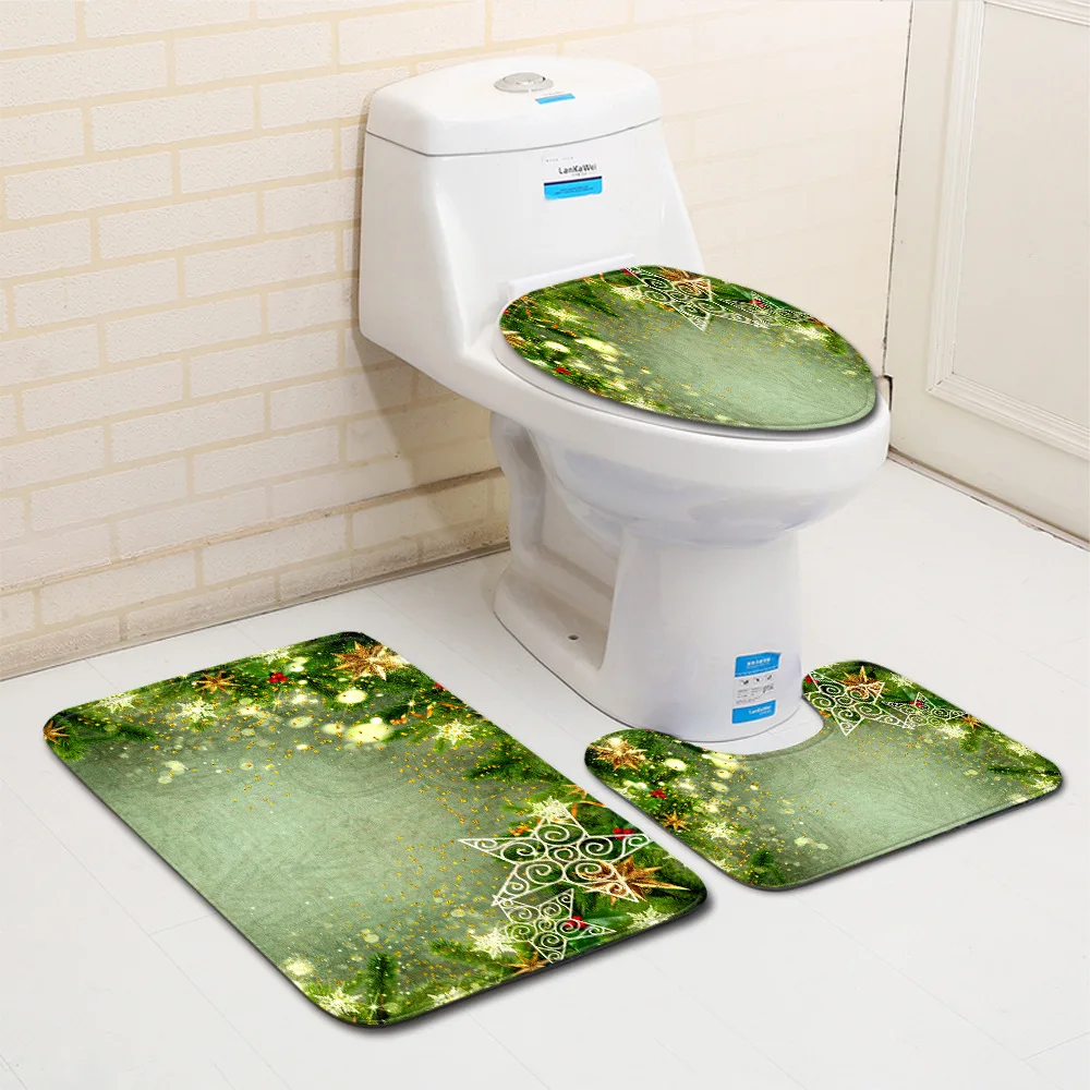 Zeegle Bath Rug 3pcs Bathroom Mat Set Non Slip Carpet Bath Mat
