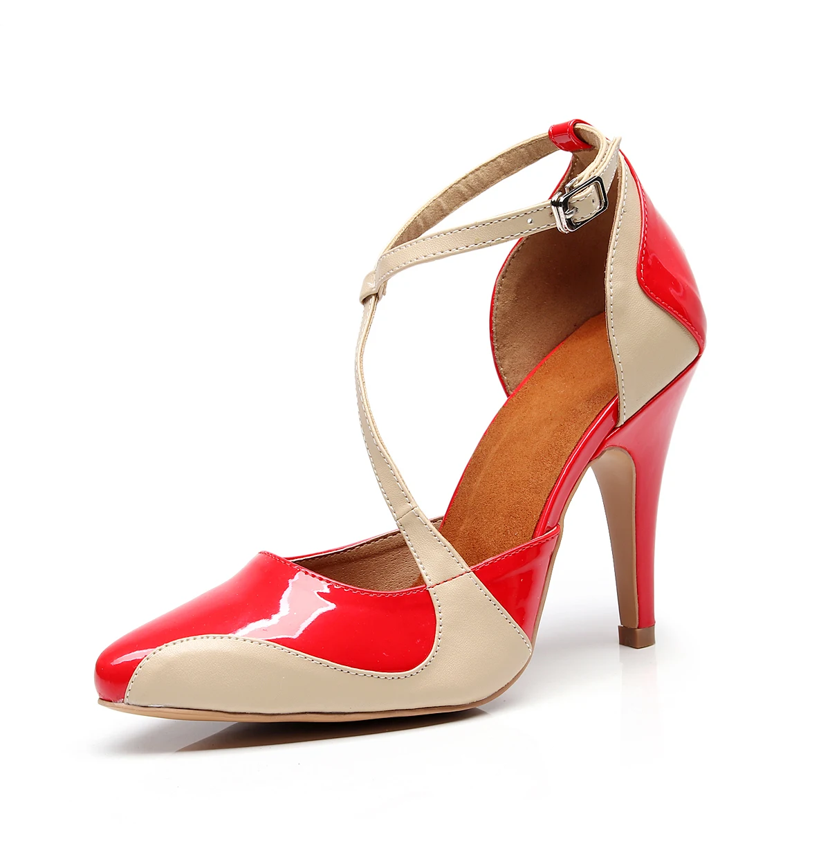 Женская танцевальная обувь для леди, бальных танцев, для девушек, Высокий Каблук 8,5 см/10 см, профессиональная Латиноамериканская танцевальная обувь для женщин, красная обувь для танго