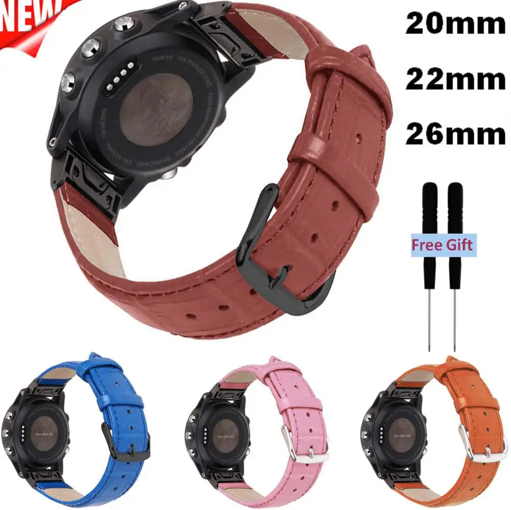 Quick Fit Wrist Band for Garmin Fenix 6/6S/6X Smart Bracelet Wach Leather Strap For 5X/Fenix 5/Fenix 5S Watchband | Электроника