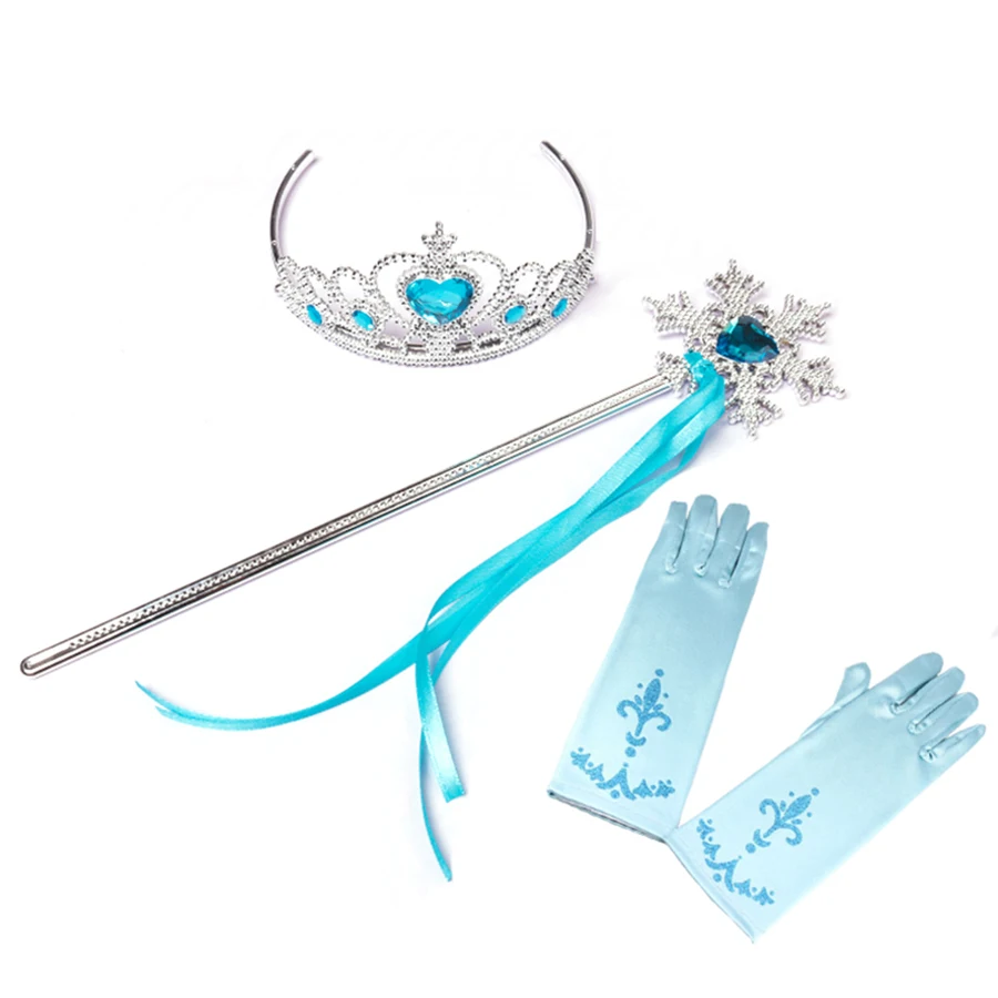 Snow Ice Princess Queen Girls Tutu Dress Glittery Sparkle Handmade Kids Halloween Party Birthday Fancy Dresses Elsa Clothes (16)