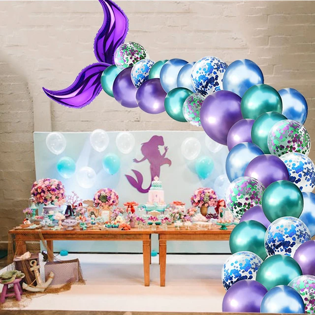 Little Mermaid Party Decoration  Decoration Holiday Mermaid - Party &  Holiday Diy Decorations - Aliexpress