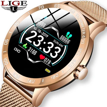

LIGE Sports Smart Watch Men Smart Fitness Watch heart rate blood Pressure Monitor Pedometer for Android ios Active Smart Watch