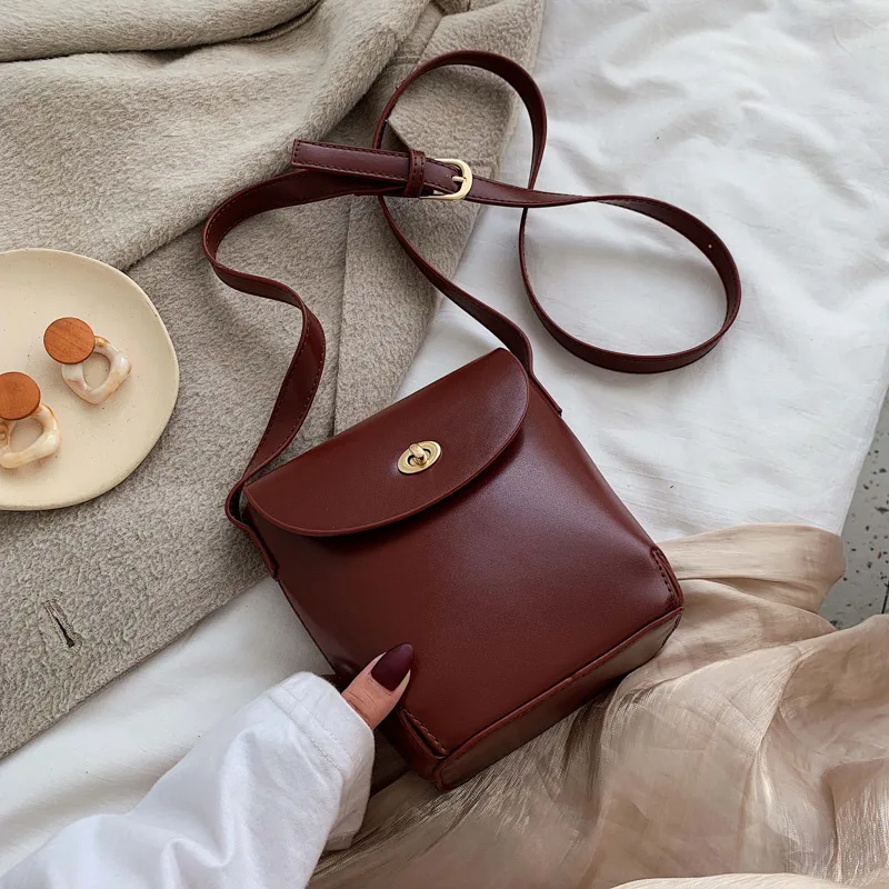 

Autumn And Winter Small Bag Women's 2019 New Style Korean-style Western Style Solid Color Casual Shoulder Bag Versitile Fashion
