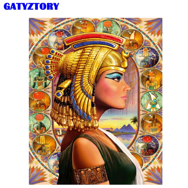 Egyptian Cleopatra Painting By Numbers Kit Hobby Paint