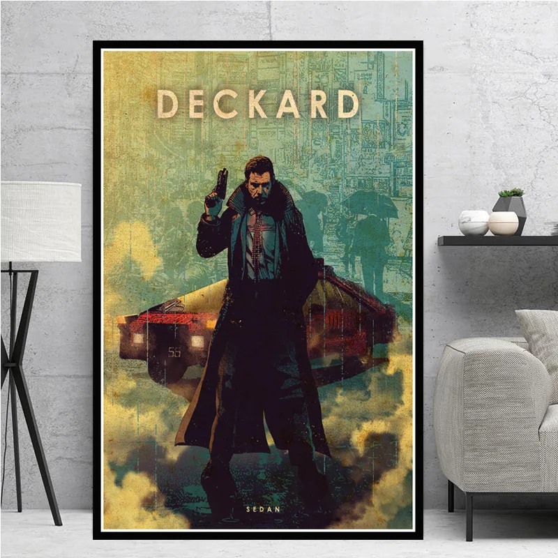 Blade Runner Movie автомобиля легенды Холст Плакаты с живописью и репродукции, настенное искусство картина Винтаж плакат декорации Декор для дома табло - Цвет: 20