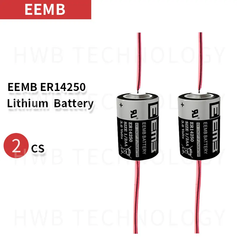 2 шт./лот EEMB ER14250 1/2AA 3 6 V 1200mAh литиевая батарея с сваркой + бесплатная доставка |