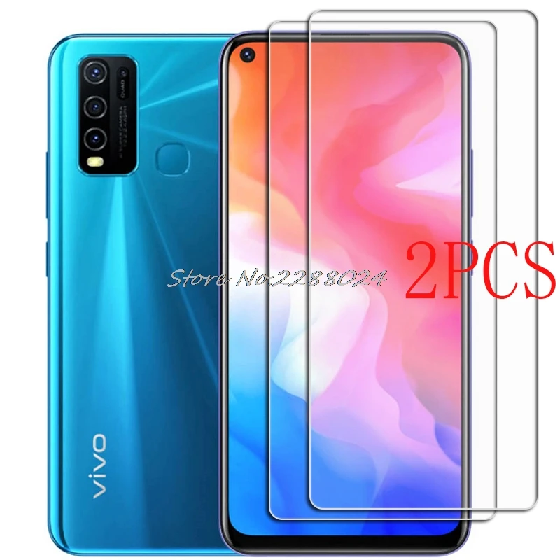 2 шт. для Vivo Y30 6 47 дюйма Закаленное стекло Защитная пленка экрана Y50 53 телефона |