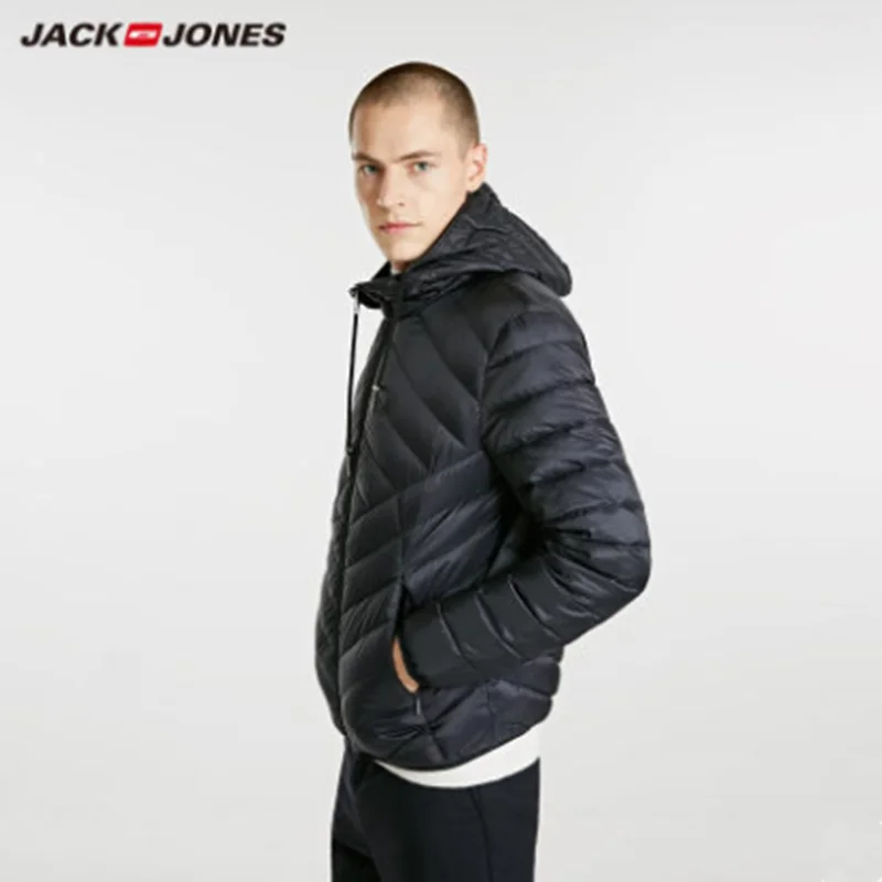 2020 красивый мужской пуховик JackJones светильник портативный парка пальто мужская