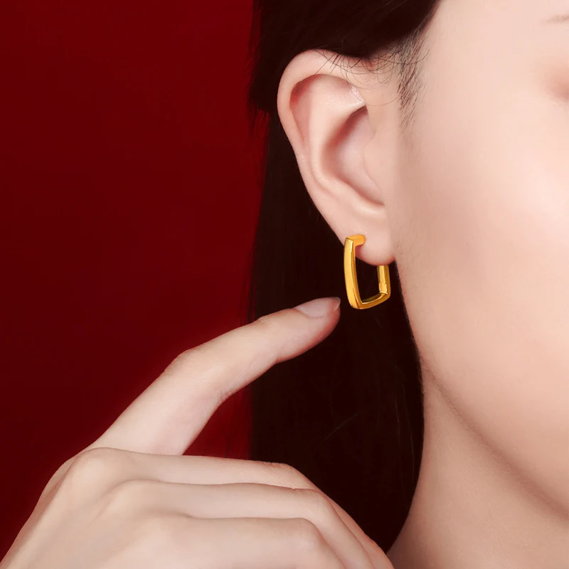 24k Gold Earring 24k Earrings 24K Stud Earrings .999 Gold 