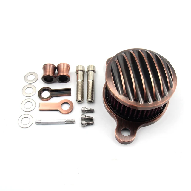 Motorcycle Air Cleaner Intake Filter System Aluminum For Harley-Davidson Sportster 883 1200 1991-2016 Iron 883 2009-2016 Bronze