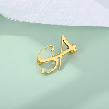 

Customized Any Name Brooch Pins Personalized Initial Letters Brooches Handmade Jewelry Wedding Bridesmaid Gifts For Women Men