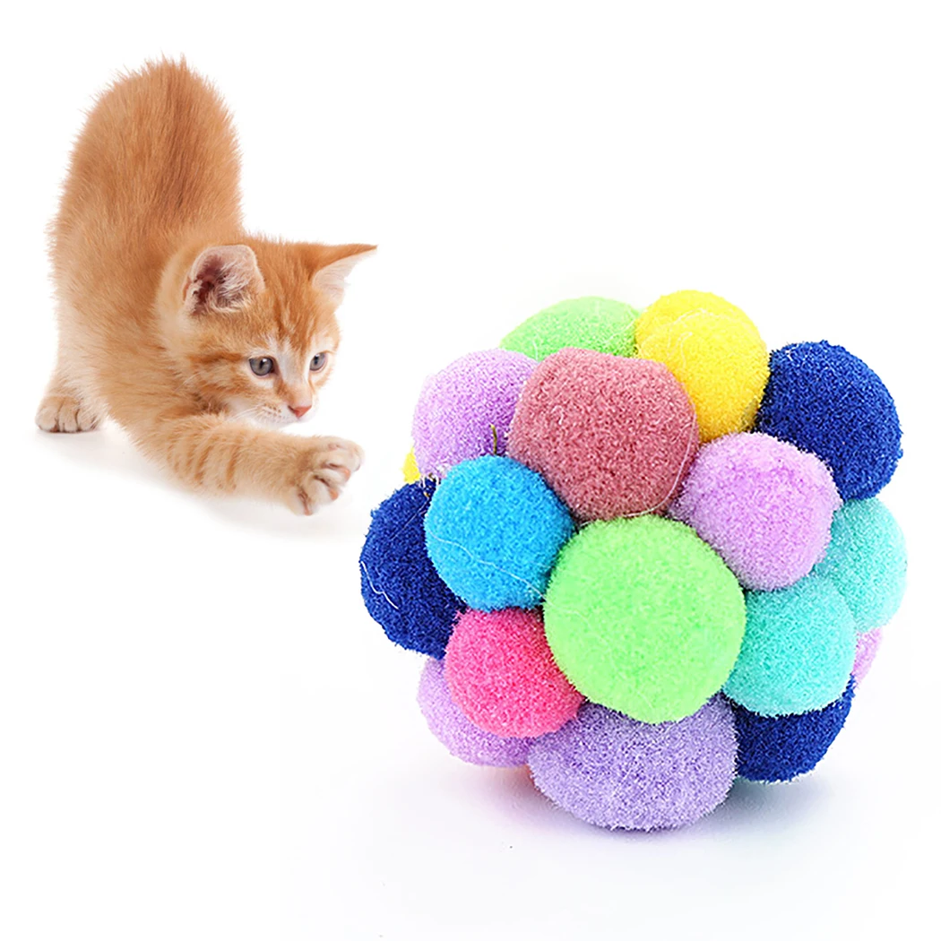 Широкий выбор забавная игрушечная кошка интерактивный милый колокол мяч котенок игрушка игрушки из перьев игрушки для кошек товары для домашних животных для кошек