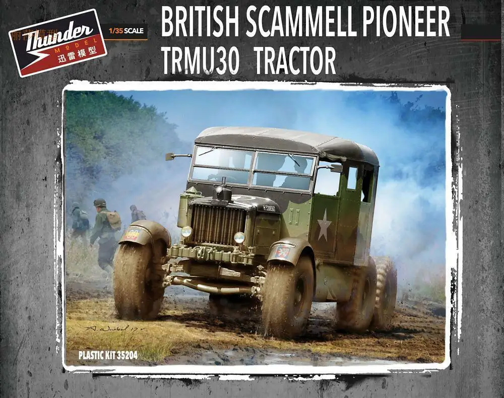 

Модель Thunder TM35204, 1/35, британский Scammell Pioneer, модель транспортера TRMU30