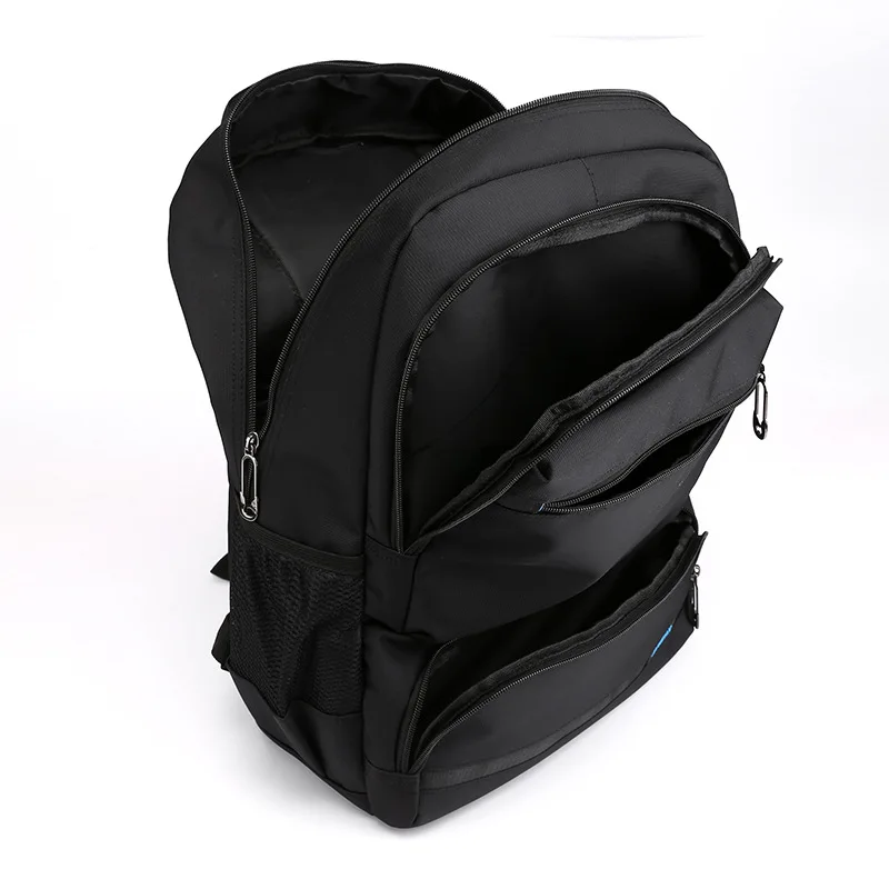 

Leisure College Nylon Backpack for Men Black 15.6 Inch Laptop Bagpack for Teenage Large Capacity Student Back Pack Male New 2019