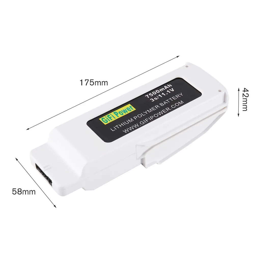 Легкий компактный 11,1 V 7500mAh LiPo перезаряжаемый аккумулятор Lipolymer аккумулятор для Blade Chroma Drone Радиоуправляемый fpv-дрон